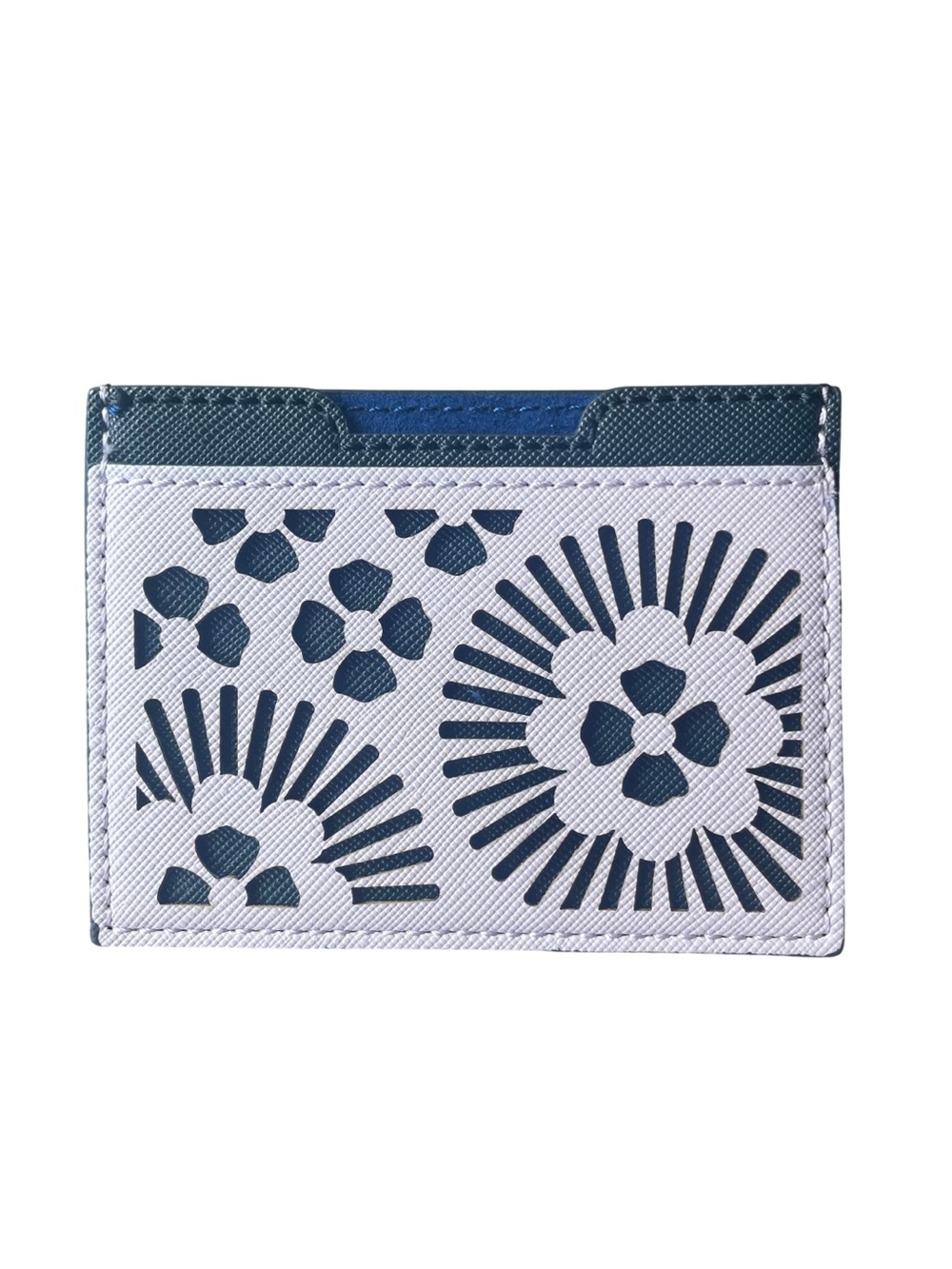 ✨ Anthropologie Floral Cutout Card Holder Lavender/Navy ✨